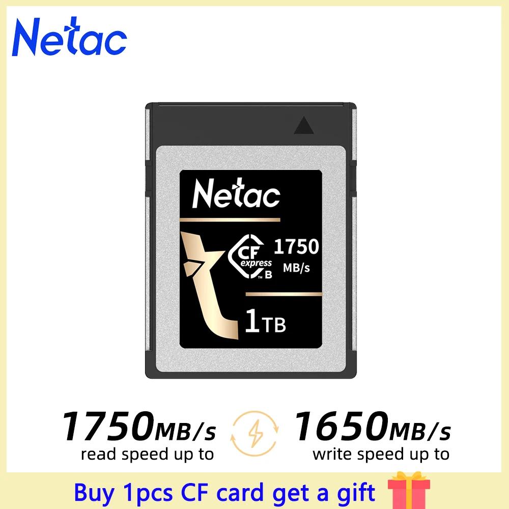Netac Ʈ ÷ CF ī, CFexpress Ÿ B ī,  8K  CF2000 , 1750 MB/s, 256GB, 512GB
